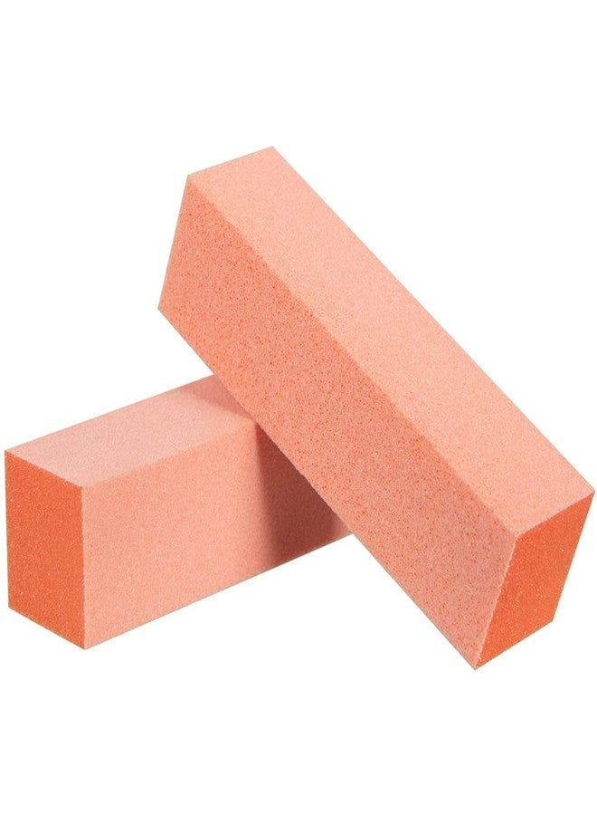 ForPro Professional Collection Buffing Block, Orange, 100/180 Grit, Three-Sided Manicure and Pedicure Nail Buffer, 3.75” L x 1” W x 1” H, 15-Count - Image 3