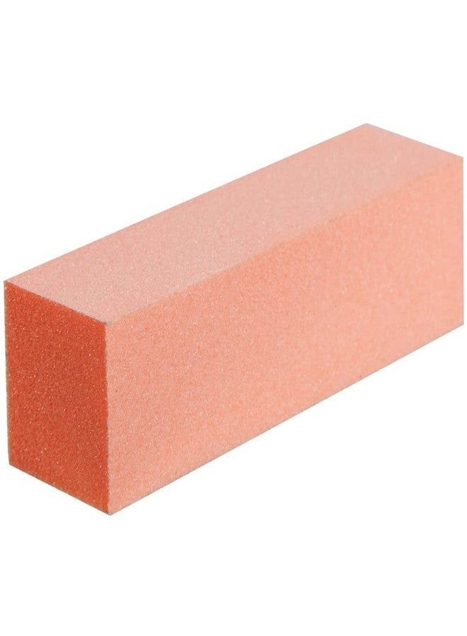 ForPro Professional Collection Buffing Block, Orange, 100/180 Grit, Three-Sided Manicure and Pedicure Nail Buffer, 3.75” L x 1” W x 1” H, 15-Count - Image 2
