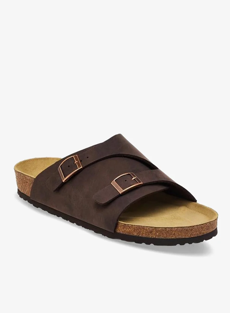 لو كونفورت Men Buckle Detail Comfort Sandals