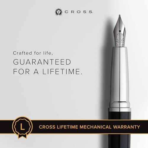 Cross ATX Refillable Fountain Presented in a Luxury Gift Box - Medium Point, Black Ink, Basalt Black - Image 3