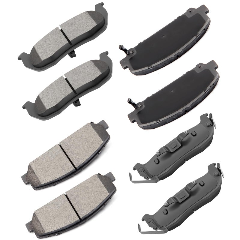 cciyu D1041 D1286 Ceramic Front Rear Disc Brake Pad Set Fit For 20052010 For Infiniti QX56 20062012 For Nissan Armada 20072010 For Nissan Titan8pcs