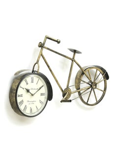 SUNTOWN Wrought Iron Cycle Clock Decorative Showpiece for Wall Decor Perfect for Living Room/Hotel/Restaurant/Bedroom/Drawing Room/Home Decor/Office/Gift/Multicolor/Size 26x3x16 Inch