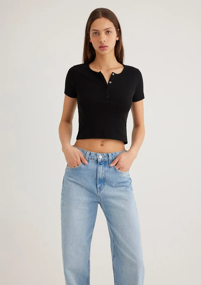 مافي تيشيرت أسود أساسي