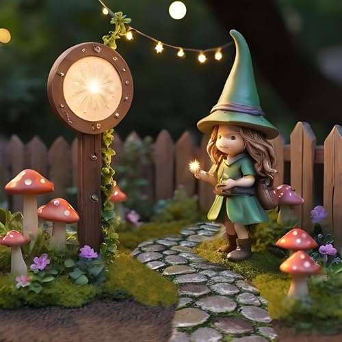 MUAMAX Fairy Garden Pathway, Miniature Stone Road, Green, Resin, Outdoor Statue, Home Decor, Fairy - Image 5