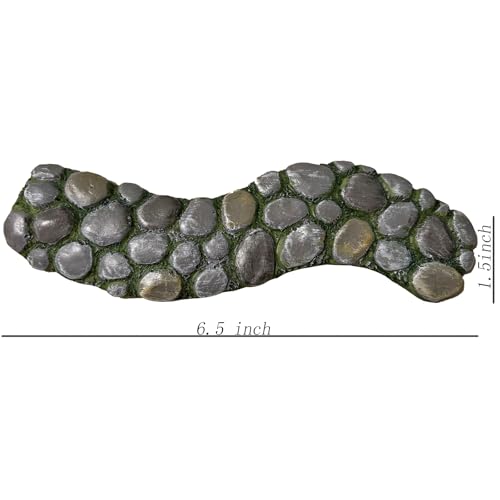 MUAMAX Fairy Garden Pathway, Miniature Stone Road, Green, Resin, Outdoor Statue, Home Decor, Fairy - Image 2
