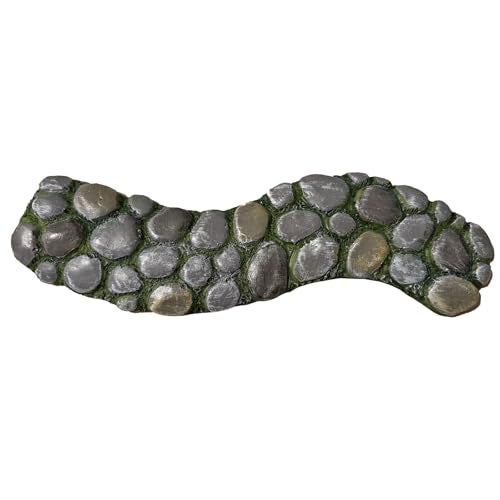 MUAMAX Fairy Garden Pathway, Miniature Stone Road, Green, Resin, Outdoor Statue, Home Decor, Fairy - Image 1