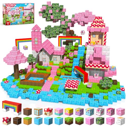Goody King 150PCS Magnetic Blocks Unicorn Magnetic Building Blocks Stacking Magnets for Kids Strong Magnets Sensory Toy for STEM Learning Toys for Kids 3 Boys and Girls Christmas Birthday Gifts - Image 1