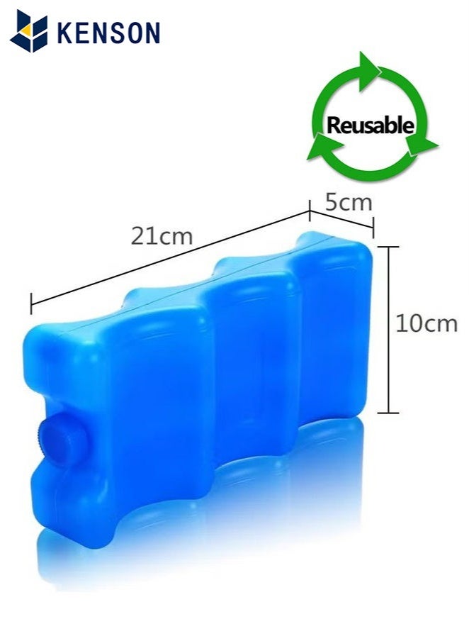 KENSON 2-Pieces Ice Pack for Coolers, Breastmilk Bottle Storage, Lunch Box, Insulated Contoured Freezer Pack, Long Lasting Reusable Cool Pack for Soda, Camping Beach Picnic - Image 5