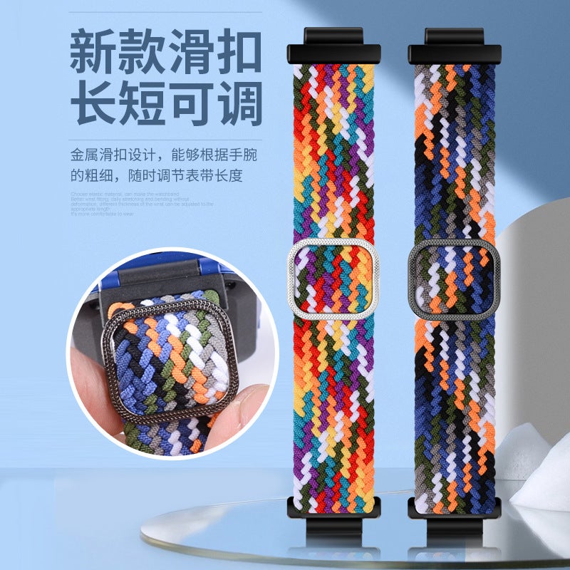 Suitable For Huawei Children'S Watch Strap 4Pro Super Edition Skin-Friendly Breathable Slide Buckle Braided Elastic Adjustable Length - Image 4