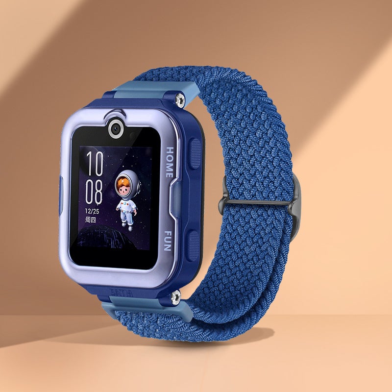 Suitable For Huawei Children'S Watch Strap 4Pro Super Edition Skin-Friendly Breathable Slide Buckle Braided Elastic Adjustable Length - Image 1