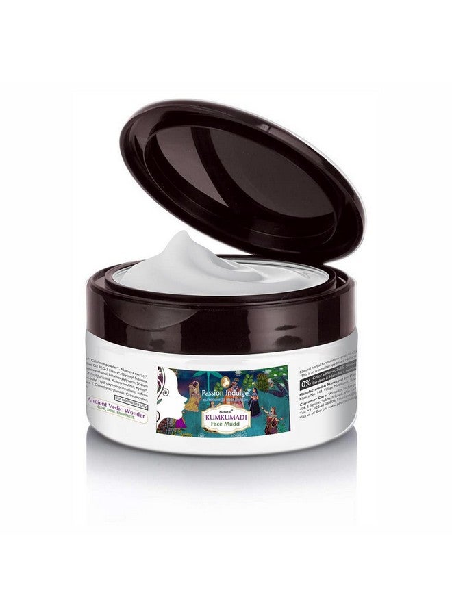 Passion Indulge Kumkumadi Natural Face Mudd Pack for Anti-Aging, Glowing, shine and Brightness with Saffron, Vetiver Oil, and 16 Herbs for All Skin Types - 250gm - Image 1