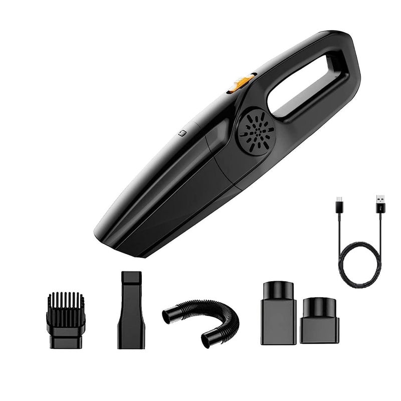 GaxQuly Cordless Vacuum for Home and Car 800W for Dry Vacuuming with USB Rechargeable Wireless Option MoonBlack - Image 1