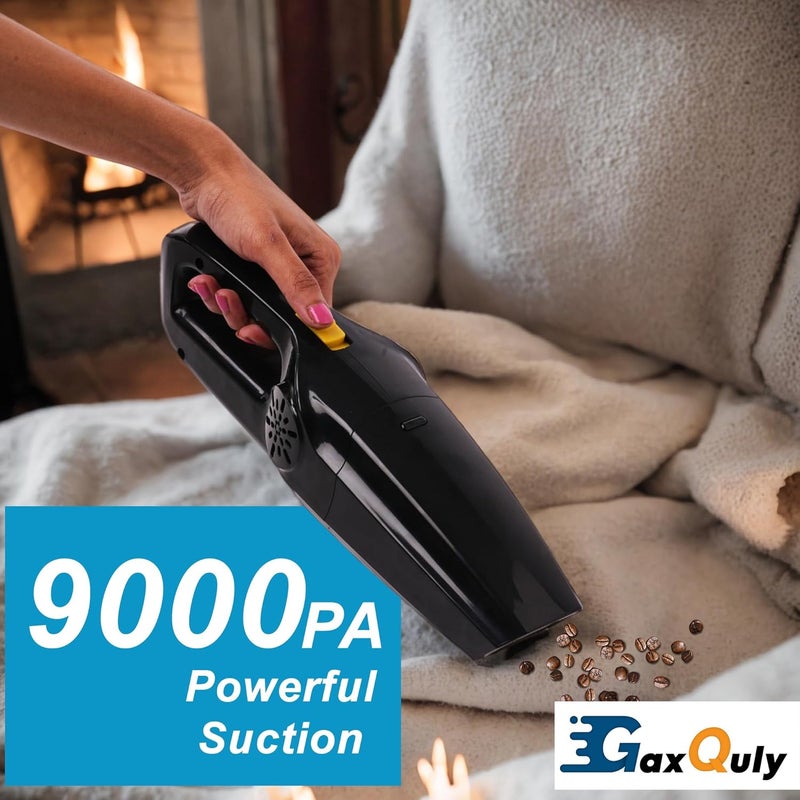 GaxQuly Cordless Vacuum for Home and Car 800W for Dry Vacuuming with USB Rechargeable Wireless Option MoonBlack - Image 3