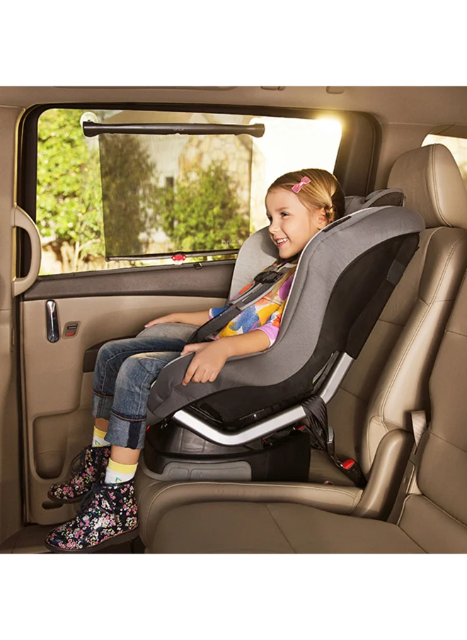 Munchkin Car Window Sun Shades Provides Maximum Uva Uvb Protection Safe View Premium Mesh And Heat Alert System, Black Pack of 2 (Packaging May Vary)