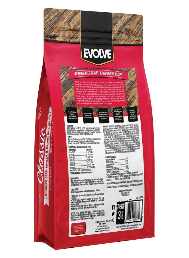 Evolve Pet Food Classics Deboned Beef, Barley and Bison Recipe Dog Food, 3.5-pounds - Image 2
