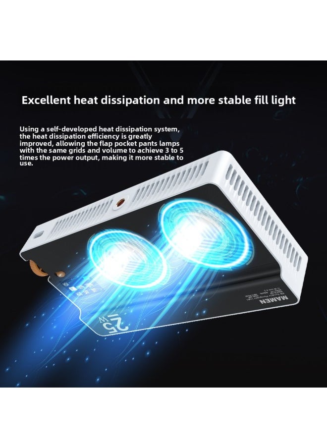 Generic - High-power 25W Mobile Phone Portable Pocket Fill Light RGB Full Color Camera Photography Video Photo Lighting Light-Specifications:Diffuser (excluding Fill Light) - Image 1