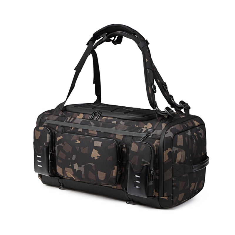 OZUKO Travel Backpack for Gym Hiking Camping Business Travel with Antitheft Design 52L Large Capacity Sneaker Storage, Camo, 9326 - Image 4