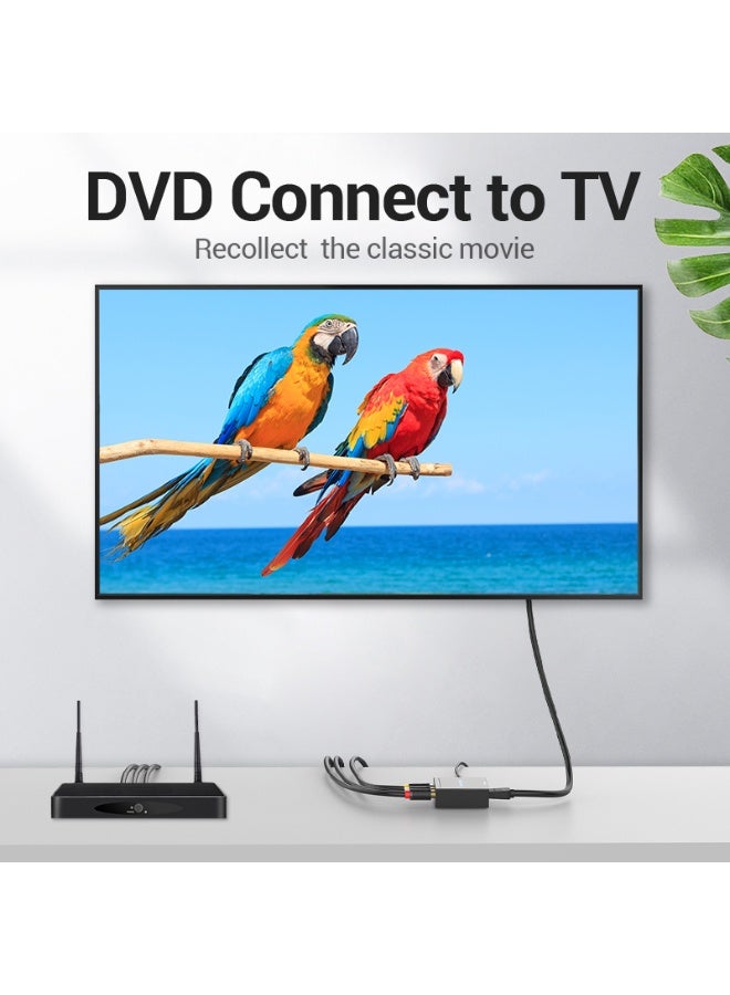 VENTION RCA to HDMI Converter Black Metal Type Model # AEFB0 - Image 4