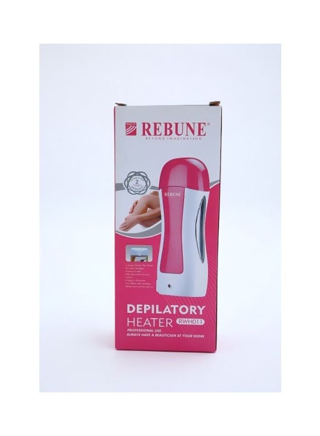 REBUNE Handheld Depilatory Wax Machine Pink/White 450grams - Image 2
