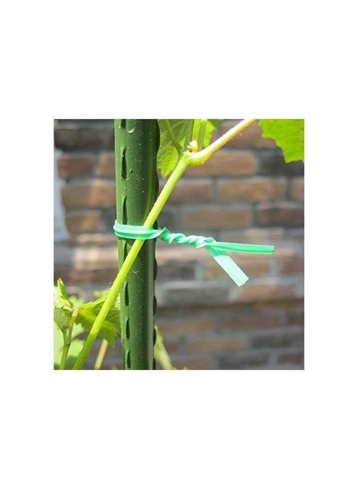 هونغتاي HONGTAI Garden Twist Tie كابل ربط كابل بلاستيكي سلك بكرة كابل مع قاطع البستنة نبات بوش زهرة ربطة كابل (الحجم: 50 متر) - Image 3