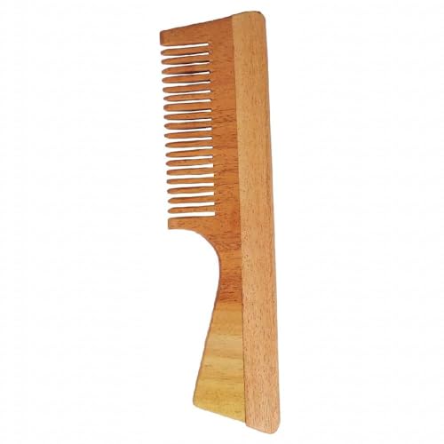 INSIME Wide tooth comb for curly hair | Neem Wooden comb wide tooth hair comb for women hair growth | Detangler hair comb shampoo wide comb for Women & Men Hair Styling - Image 1