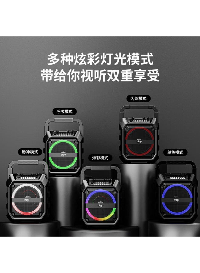 aigo مكبر صوت بلوتوث بحجم كبير محمول خارجي مكبر صوت كاريوكي رقص مربع مكبر صوت لاسلكي مكبر صوت USB - Image 4