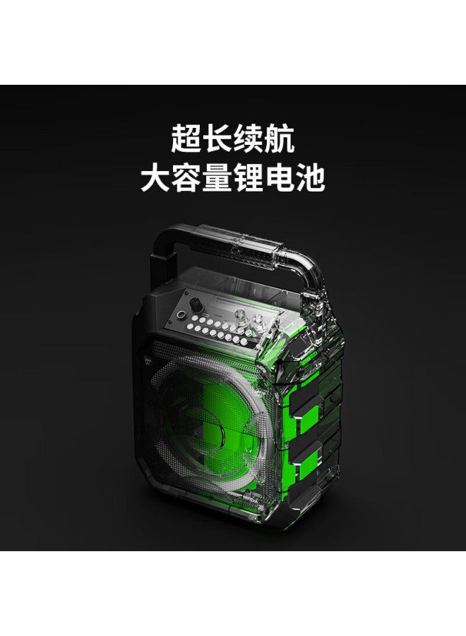 aigo مكبر صوت بلوتوث بحجم كبير محمول خارجي مكبر صوت كاريوكي رقص مربع مكبر صوت لاسلكي مكبر صوت USB - Image 5