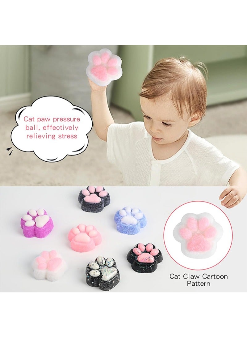 ايكانبو ألعاب قطط ناعمة، ألعاب قطط ناعمة لتخفيف التوتر، ألعاب قطط ناعمة مصنوعة يدويًا من السيليكون، ألعاب ضغط ناعمة - Image 2