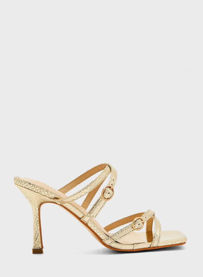 Ella Limited Edition Metallic Strapped Sandals