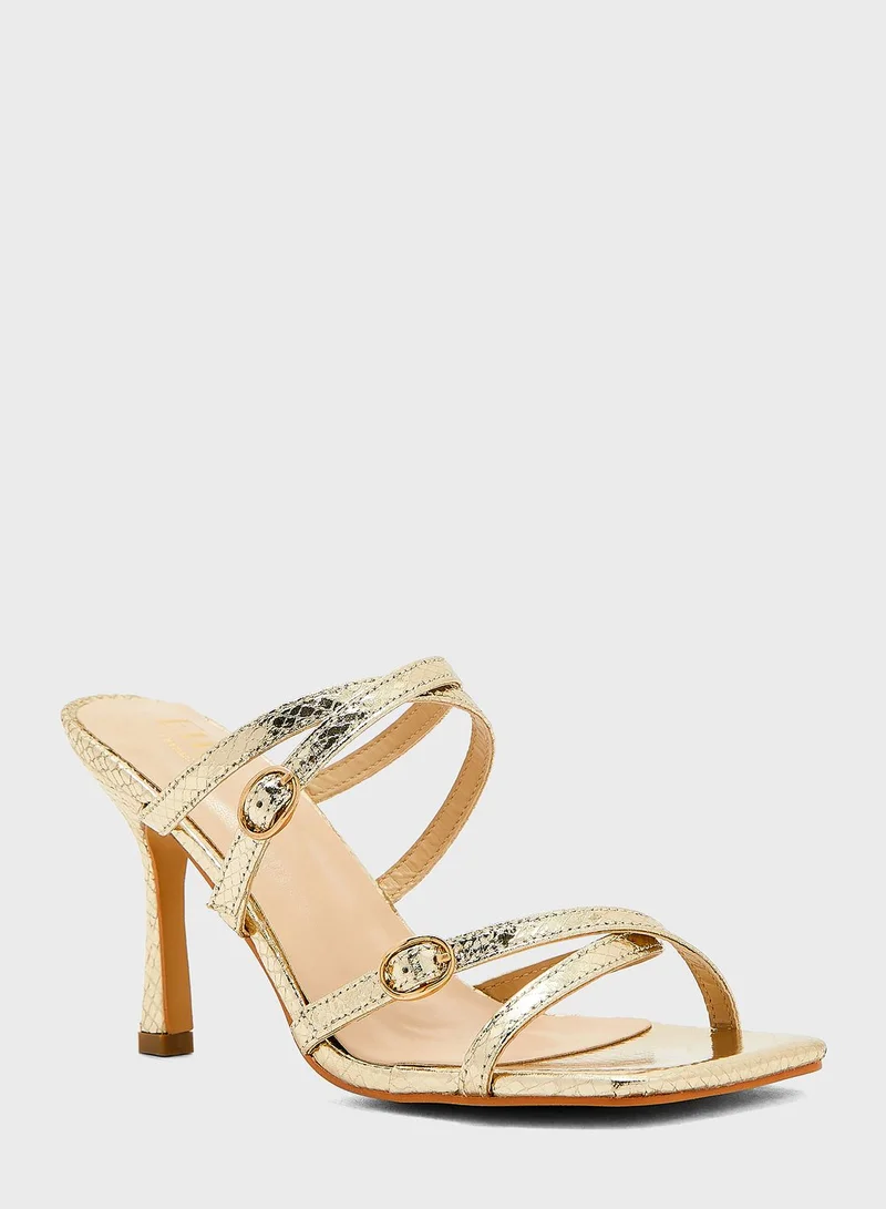 Ella Limited Edition Metallic Strapped Sandals