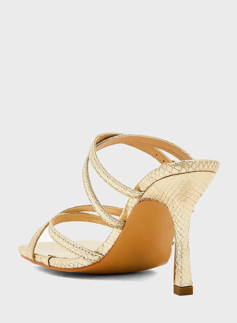 Ella Limited Edition Metallic Strapped Sandals