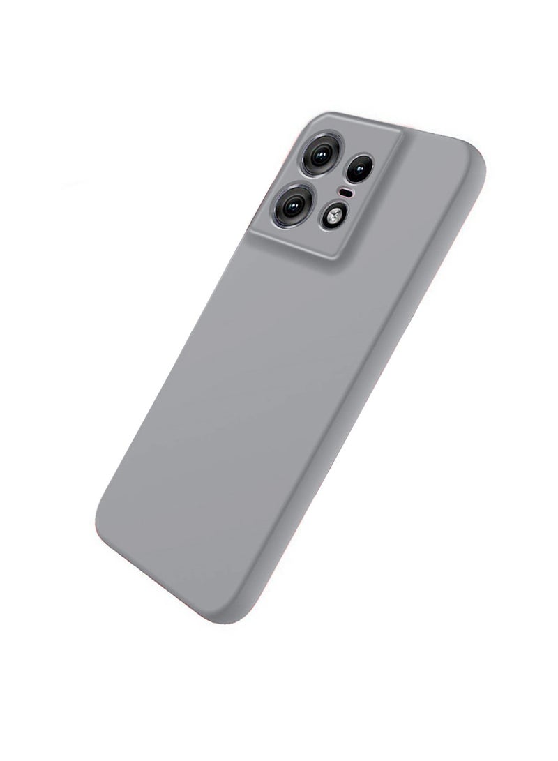Wtech Liquid Silicone Case Cover For Motorola Edge 50 Pro 5G 2024 Grey - Image 4