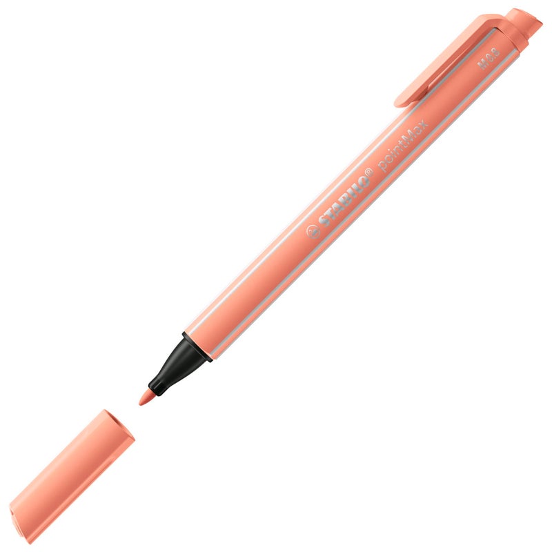 STABILO Fineliner pointMax - Pack of 12 - Assorted Colors - Nylon Medium 0.8mm Tip, Water Based Quick Dry Ink - Image 3