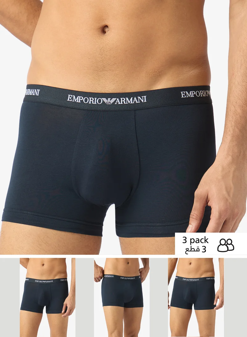 Emporio Armani 3 Pack Of Logo Boxers