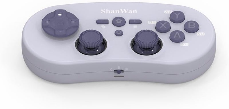 شانوان وحدة تحكم ألعاب بلوتوث من لأجهزة Switch/PC/iPhone/Android/Steam/Xbox للألعاب السحابية، مع عصا تحكم من نوع Hall مزدوجة، وجيروسكوب بـ 6 محاور، ووحدة تحكم لاسلكية Pro بمحركين مزدوجين. - Image 1