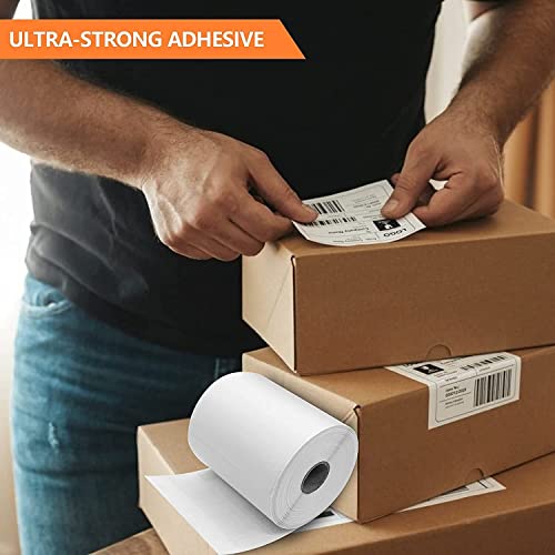 OFIXO Thermal Shipping 400 Labels Printer Sticker Roll (White, 4"x 6") “Pack of 2” for Ecommerce and Seller Flex Shipping | Compatible with TSC, Zebra & Rollo Label Printers - Image 3