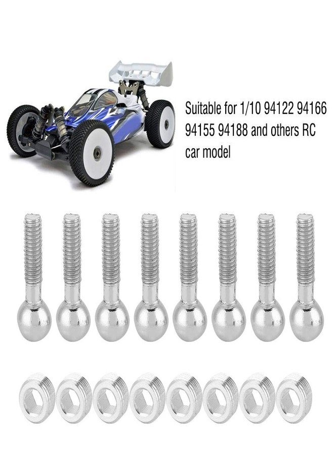 ديلوي برغي برأس كروي، معدن متين مع صواميل سداسية، برغي تحكم عن بعد بمقياس 1/10 لسيارات الزحف التي تعمل بالتحكم عن بعد، والشاحنات، وهواة بناء نماذج السيارات. - Image 2