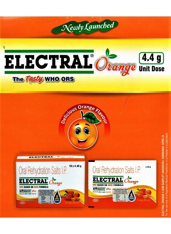 Electral FDC ORS Orange - Pack of 50 Sachets x 4.40 g - Image 3