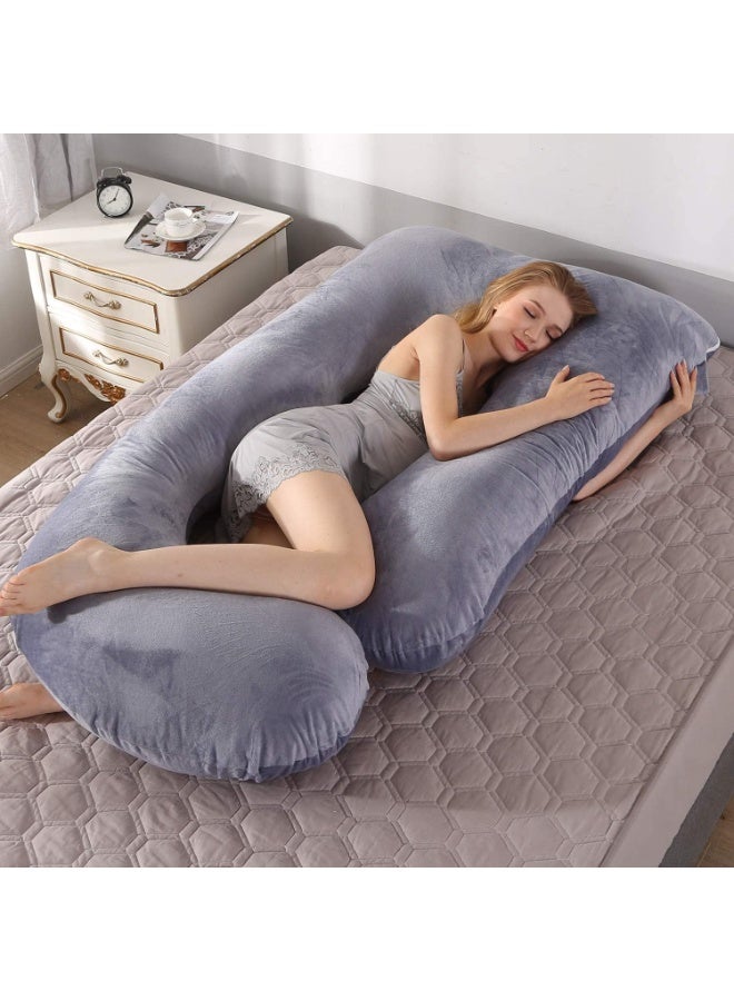 Pregnancy Pillow U Shaped Full Body Maternity Pillow with removable for Sleeping, Back Belly Hip & Leg Support, Cooling Breathable Cover, Side Sleeper Body Pillow - Image 3