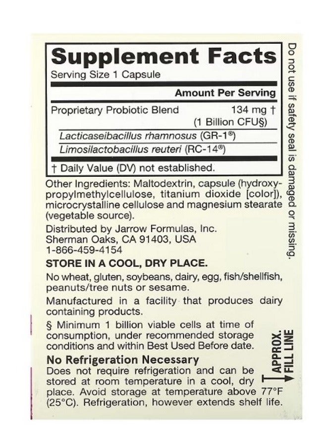 jarrow formulas Fem Dophilus Probiotics 1 Billion CFU 30 Veggie Capsules - Image 2