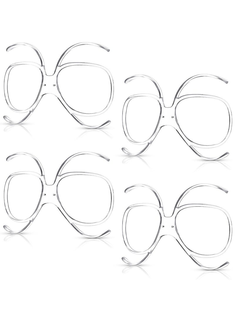 Ski Goggles RX Insert Optical Adaptor Ski and Snowboard Goggle Insert Adaptor Optical Insert for Glasses Wearers Universal Size Inner Frame for Snowboard Motorcycle Goggle 4 Pieces - Image 1