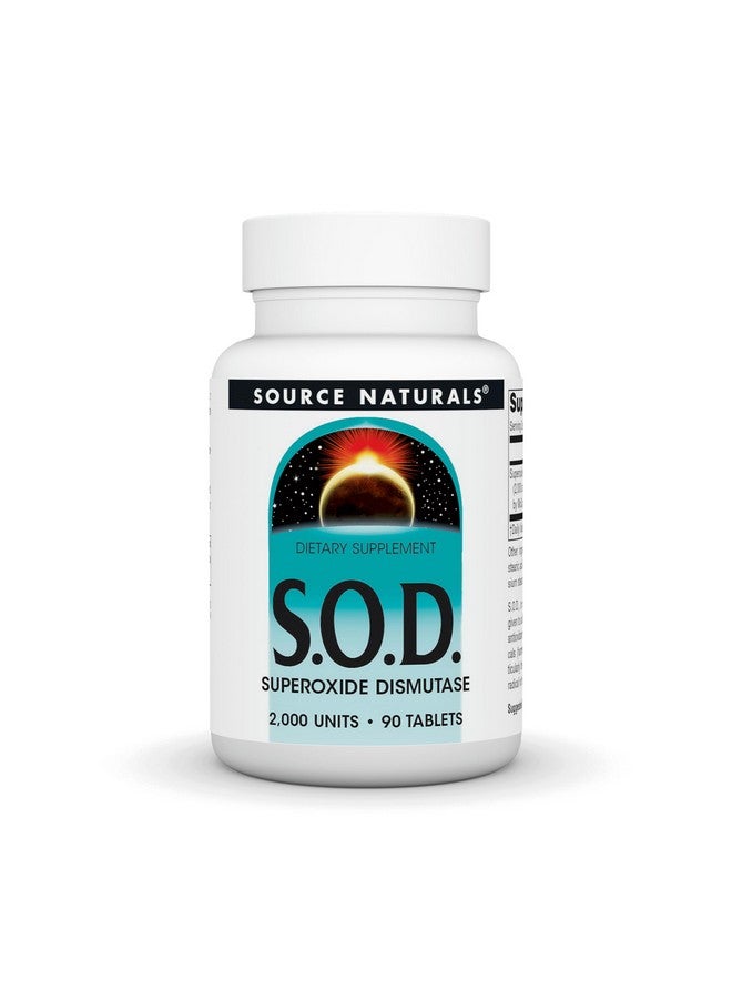 Source Naturals Source Naturals S-O-D, Superoxide Dismutase - Dietary Supplement - 90 Tablets  - Image 1