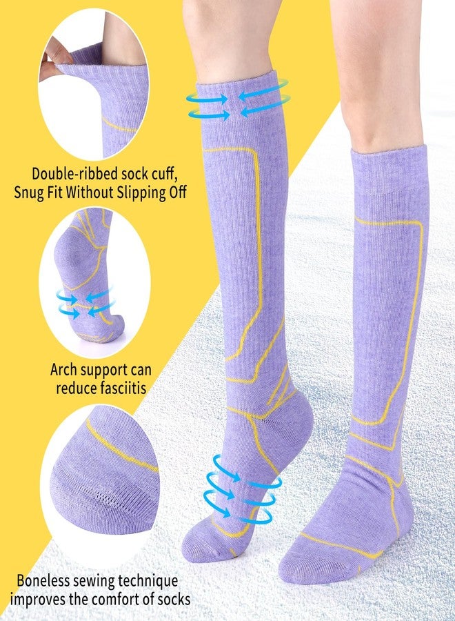 زيكاك جوارب تزلج من صوف ميرينو من زيكاك، زوجان للنساء، جوارب حرارية طويلة تصل إلى الركبة مناسبة للطقس البارد، مثالية للتزلج، والتزلج على الجليد، والمشي لمسافات طويلة، والتخييم. - Image 3