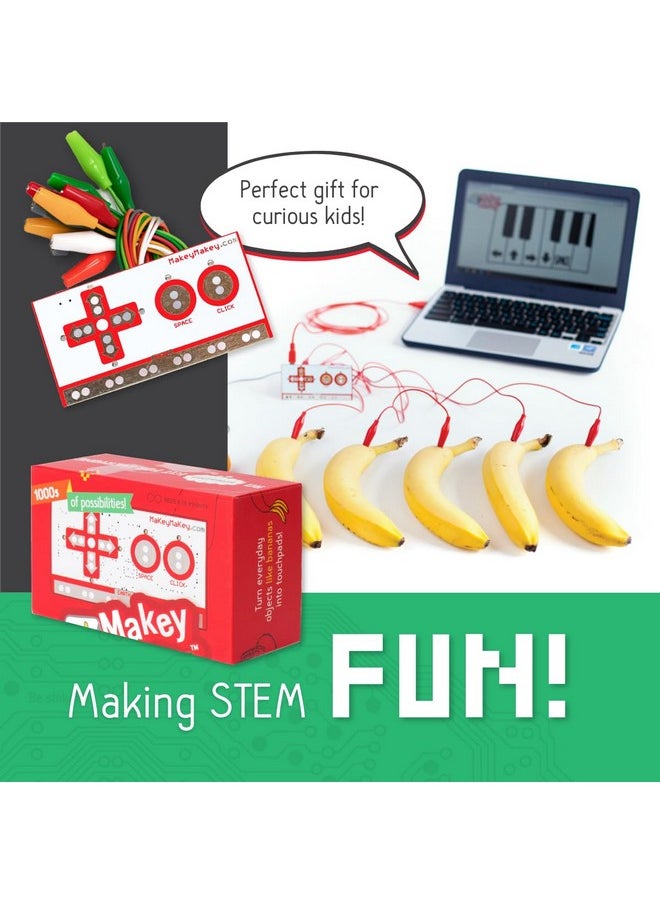 Makey Makey - Stem Kit From Joylabz Educational Science Kits 1000S Of Engineering And Computer Coding Activities Handson Technology Learning Fun Engineering Kits For Kids Stem Kits - Image 1