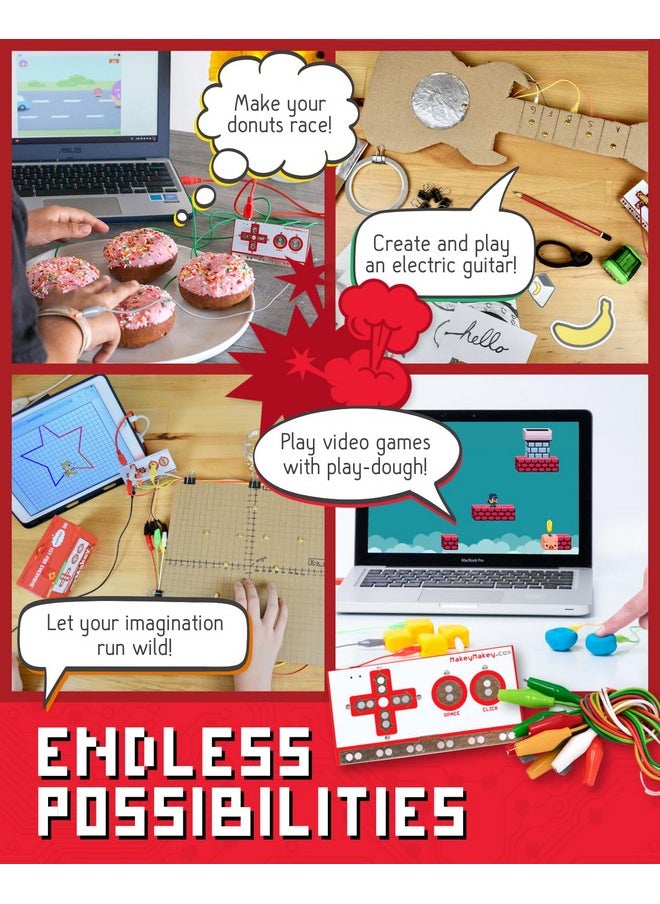 Makey Makey - Stem Kit From Joylabz Educational Science Kits 1000S Of Engineering And Computer Coding Activities Handson Technology Learning Fun Engineering Kits For Kids Stem Kits - Image 1