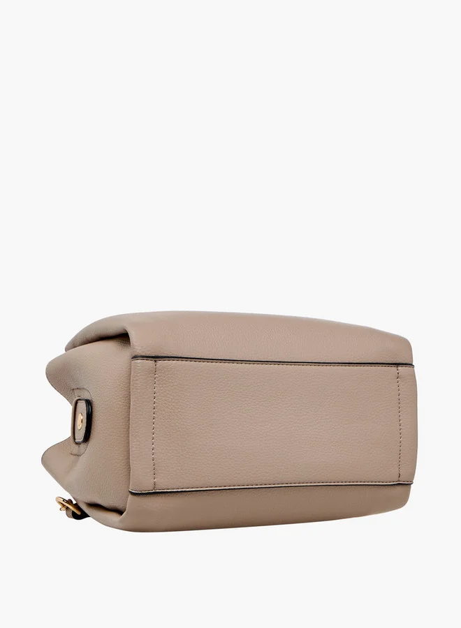 Celeste Solid Tote Bag with Double Handle and Detachable Strap