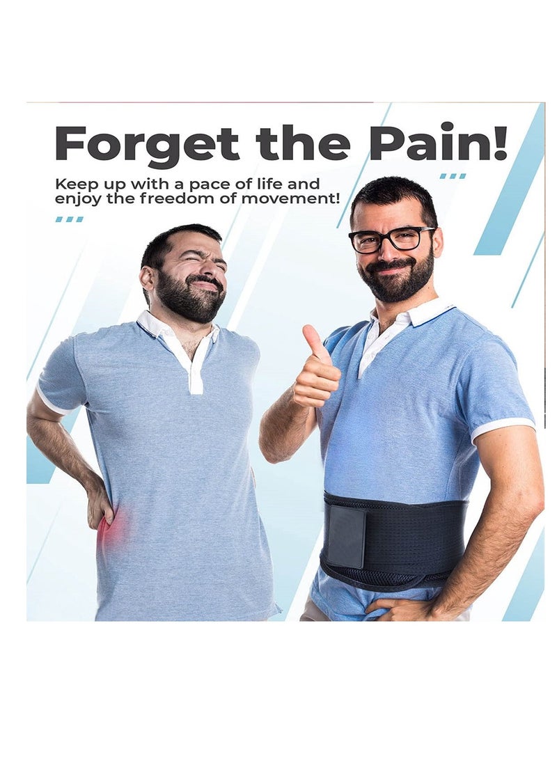 Cool Baby COOLBABY Waist Support Belt High Elastic Breathable Double Compression Support Belt For Weightlifting Work Adjustable And Removable Lumbar Cushion To Relieve Disc Herniation Sciatica Scoliosi  S Size  - Image 2