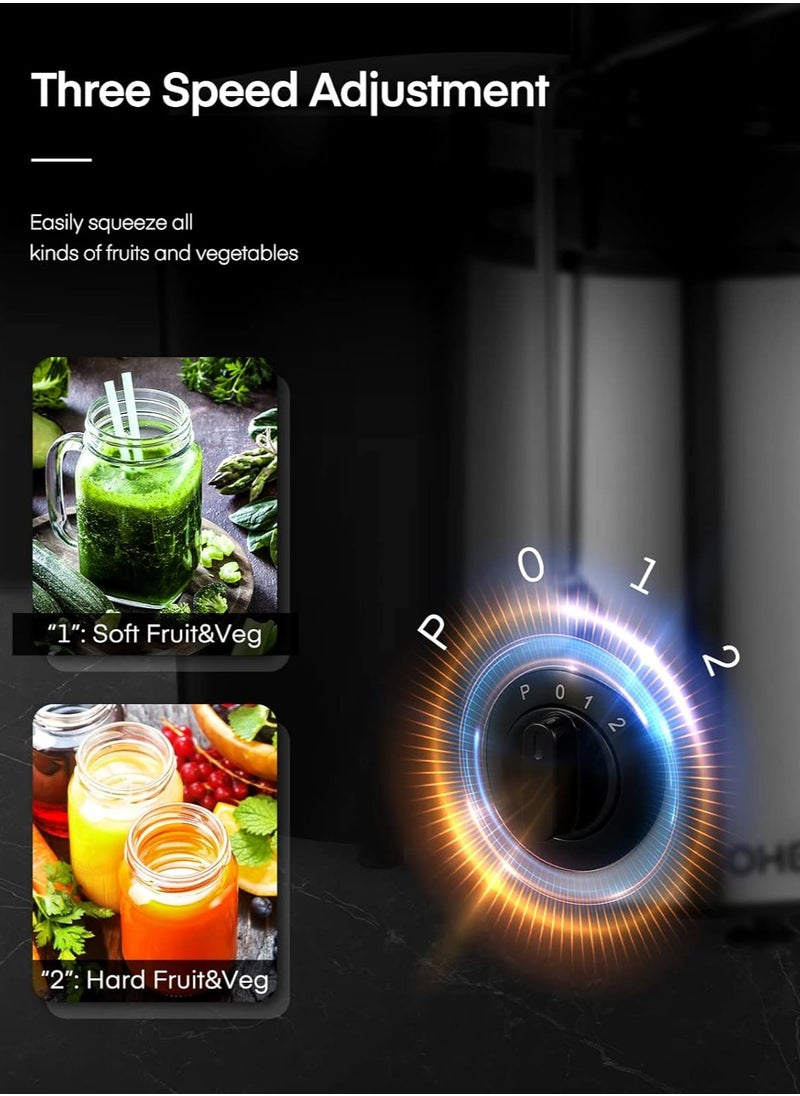 Generic Multifunction Juicer Machine Fruit Vegetable Original Juice Double Cutter Head Stainless Steel Portable Fruit Juicers  - Image 3