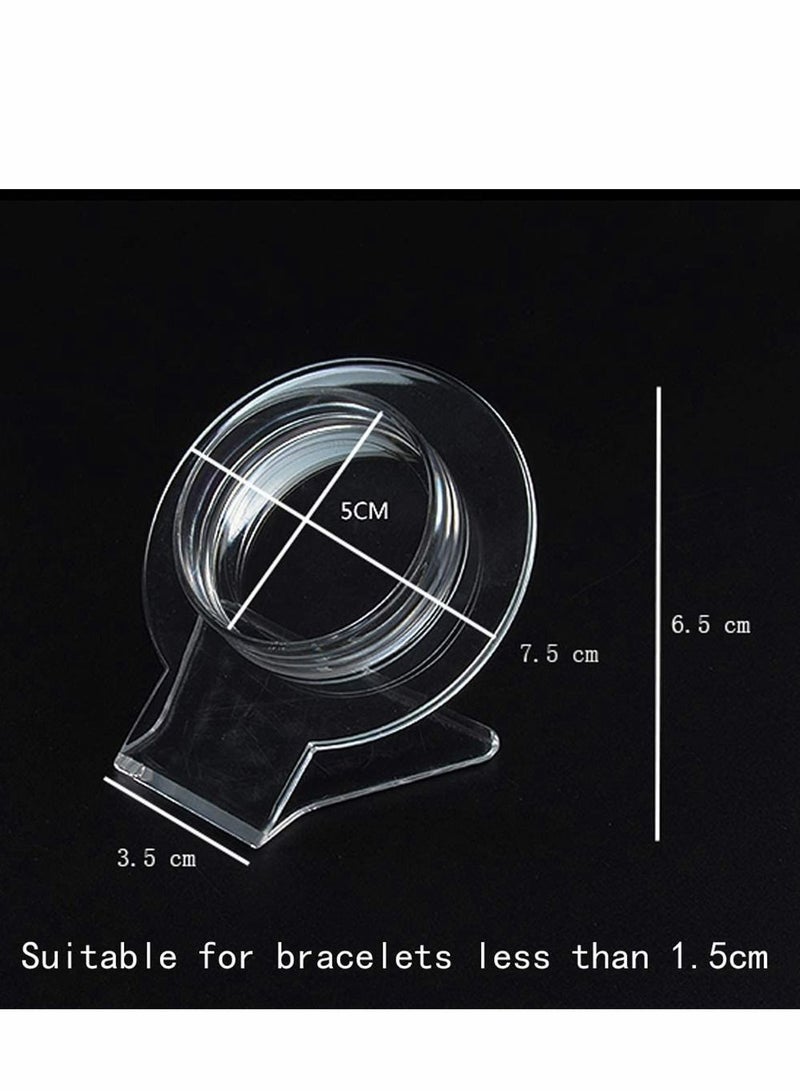 SYOSI Clear Acrylic Bracelet Displays Stands Bracelet Display Stand Holder Bracelet Stand Transparent Shelf Shelves Acrylic Jewelry Holder Showcase Shelf Clear Jewelry Organizer Rack, 10 Pack - Image 4