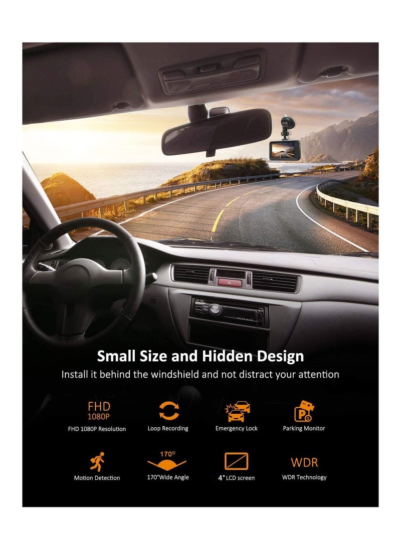 Generic Action Camera Stabilizer Car DVR 3 Inch WiFi 1080P Video Recorder HD Car Recorder Dash Cam Dual Record Video Registrar  - Image 2